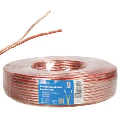 Högtalarkabel LogiLink 2x2,5 mm² Transparent