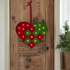 Hängande Dekoration Star Trading MERRY Hjärta med LED