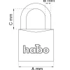 Hänglås Habo 402-50