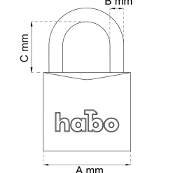 Hänglås Habo 402-40HB63