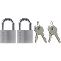Hänglås Millers Aluminium 2-Pack