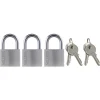 Hänglås Millers Aluminium 3-Pack