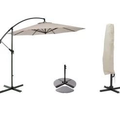 Hängparasollset Hillerstorp SideWinder med Parasollfot och Skydd