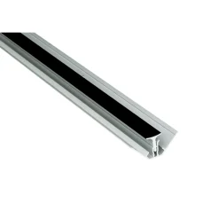 Hörnlist Fibo Invändig Alu 2-del Svart 3000 mm