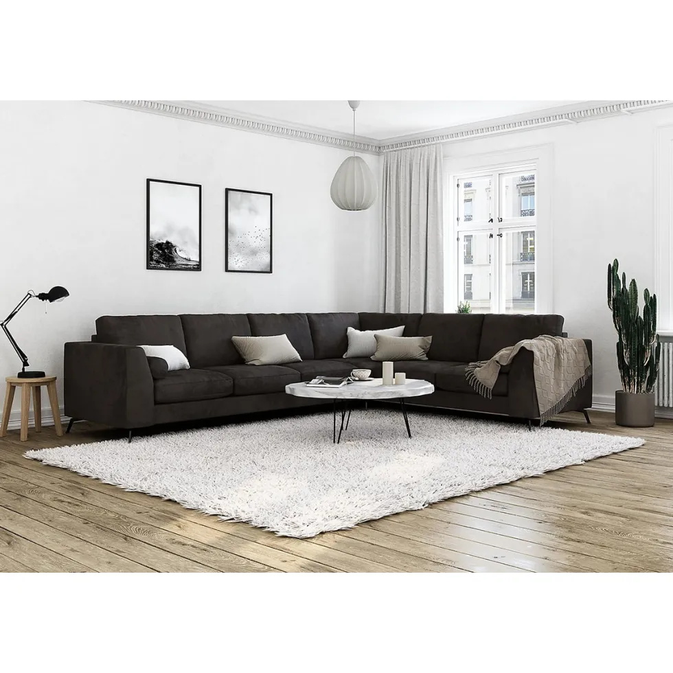 Hörnsoffa Scandinavian Choice Ocean Lyx Sammet