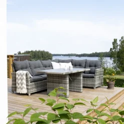 Hörnsoffa Venture Home London Utomhus UtomhusGrå