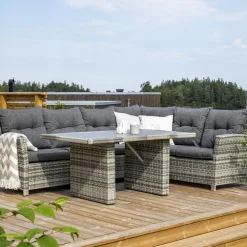 Hörnsoffa Venture Home London Utomhus UtomhusGrå