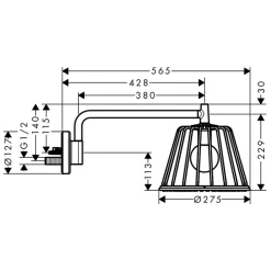 Huvuddusch Axor LampShower/Nendo