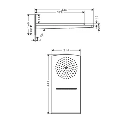 Huvuddusch Hansgrohe Raindance Rainfall 180 AirKrom