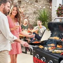Hybridgrill Char-Broil Gas2Coal 2.0 330 Gasol- och Kolgrill med Sidobrännare & Gjutjärnsgaller