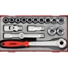 Hylsnyckelsats 18 delar med 6-kantshylsor Teng Tools TT1218 / TT1218-6