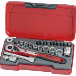 Hylsnyckelsats med 1/4 tum fyrkantsfäste Teng Tools T1424