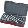 Hylsnyckelsats med 3/4 tum fyrkantsfäste Teng Tools T3418-6