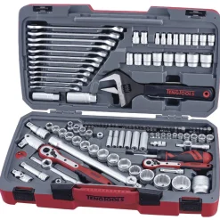 Hylsnyckelsats med 1/4 tum, 3/8 tum och 1/2 tum fyrkantsfäste Teng Tools TM127
