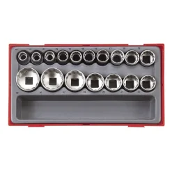 Hylssats 17 delar med 1/2 fyrkantsfäste Teng Tools TT1217