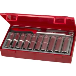 Hylssats 11 delar med 1/2 tum-fyrkantsfäste Teng Tools TT1211