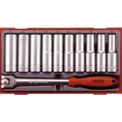 Hylssats 11 delar med 1/2 tum-fyrkantsfäste Teng Tools TT1211