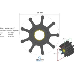 Impeller Albin Group Marine Premium 06-02-027