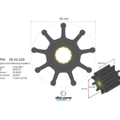Impeller Albin Group Marine Premium 06-02-029