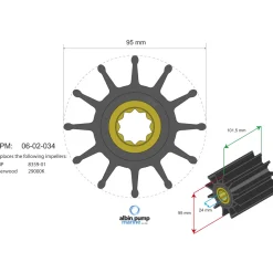 Impeller Albin Group Marine Premium 06-02-034