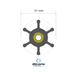 Impellerkit Albin Group Marine Premium 06-01-008