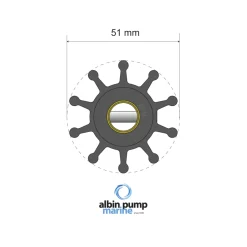 Impellerkit Albin Group Marine Premium 06-01-011