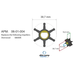Impellerkit Albin Group Marine Premium 06-01-004