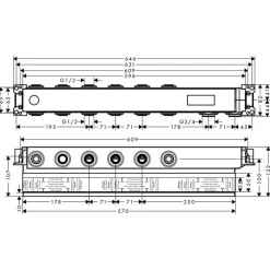 Inbyggnadsdel Axor för Termostatmodul Select 4 Funktioner
