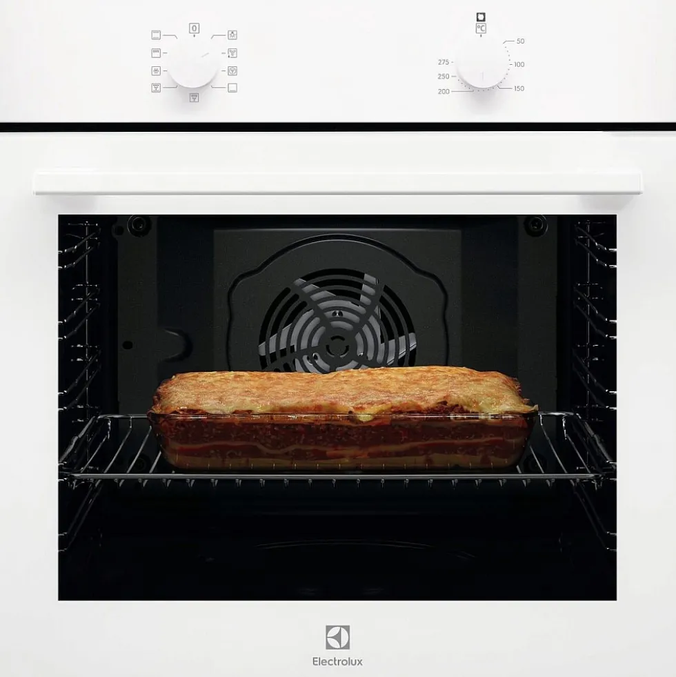 Inbyggnadsugn Electrolux EOB105V Vit med Varmluft och AquaClean