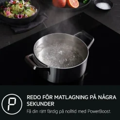 Induktionshäll AEG TN64IA00FB 5000 Basic Svart Med Automatisk Justering Av Fläkt