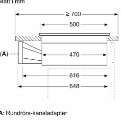 Induktionshäll Siemens ED611BS16E iQ300 Med Inbyggd Fläkt