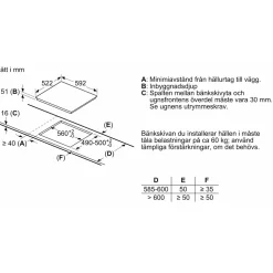 Induktionshäll Siemens EH61RBEB6E iQ100 Svart 4 Zoner