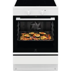 Induktionsspis Electrolux LKI64404SW med Självrengörande Ugn och Hob2Hood