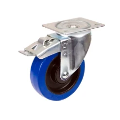 Industrihjul Theofils 100 mm Platta med Broms