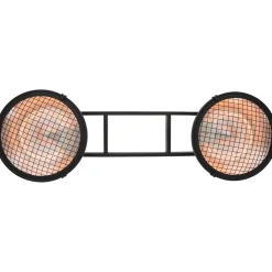 Infravärmare SunRed Indus II IND-3000H Terrassvärmare Svart Hängande 2100 W