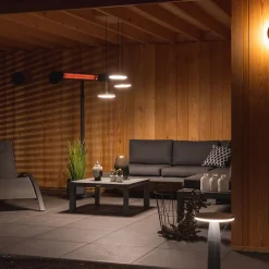 Infravärmare SunRed RD-DARK-25S Terrassvärmare, Stående Design i Svart, 2500 W
