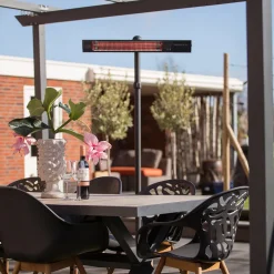 Infravärmare SunRed RD-DARK-25S Terrassvärmare, Stående Design i Svart, 2500 W