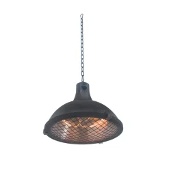 Infravärmare Termo Siena Terrassvärmare 2100 W, Svart, Hängande Design för Balkong & Uteplats