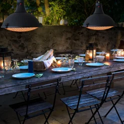 Infravärmare Termo Siena Terrassvärmare 2100 W, Svart, Hängande Design för Balkong & Uteplats