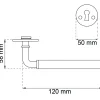 Innerdörrhandtag Habo A384 Vit/Krom