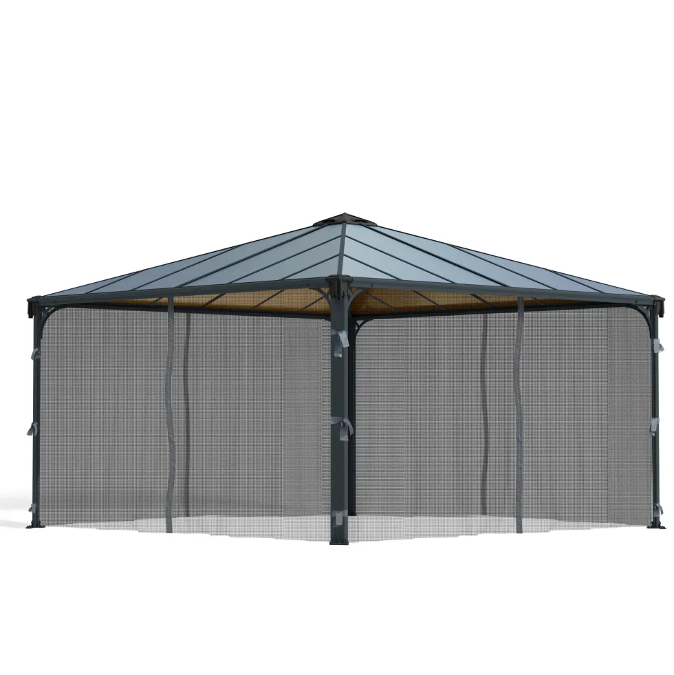 Insektsnät Canopia by Palram Till Palermo Paviljong 4,3 x 4,3 m Grå