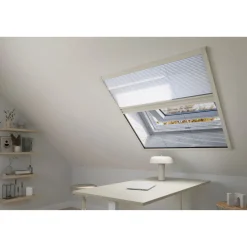 Insektsnät Lundbergs Plisserat Duo Fönster 1230X1600mm Vit