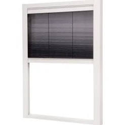 Insektsnät Lundbergs Plisserat Duo Fönster 1230X1600mm Vit