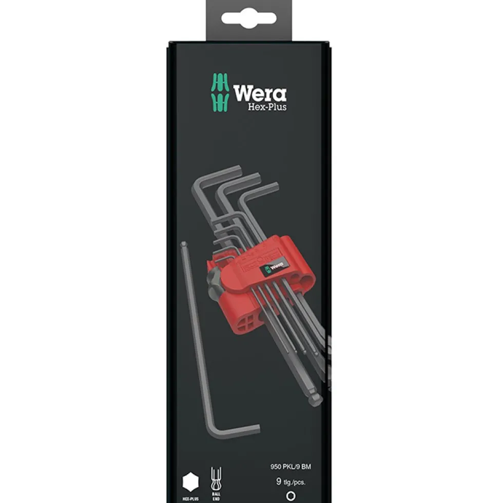 Insexnyckelsats Wera 950/9 Hex Plus 6 Sb Metrisk, Blacklaser