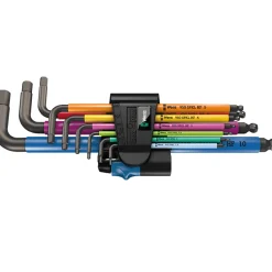 Insexnyckelsats Wera 950/9 Hex Plus Multicolour Hf 1 Metrisk