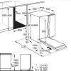 Integrerad Diskmaskin AEG FSE63657P Helintegrerad för IKEA Metod