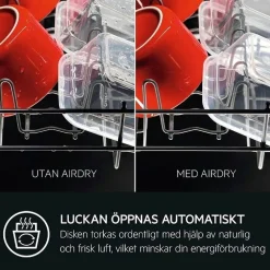 Integrerad Diskmaskin AEG FSE63657P Helintegrerad för IKEA Metod