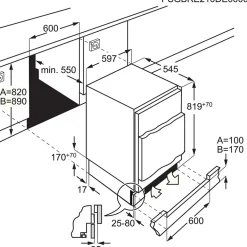 Integrerad Frysskåp AEG OAB6I82EF SpaceSmart Combo