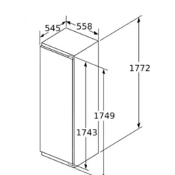 Integrerat Kylskåp Siemens iQ500 KI81RAFE1 med LED-belysning och SuperCooling-teknik