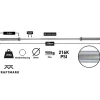 Internationell Skivstång Kraftmark 50 mm CF 20 kg3.0